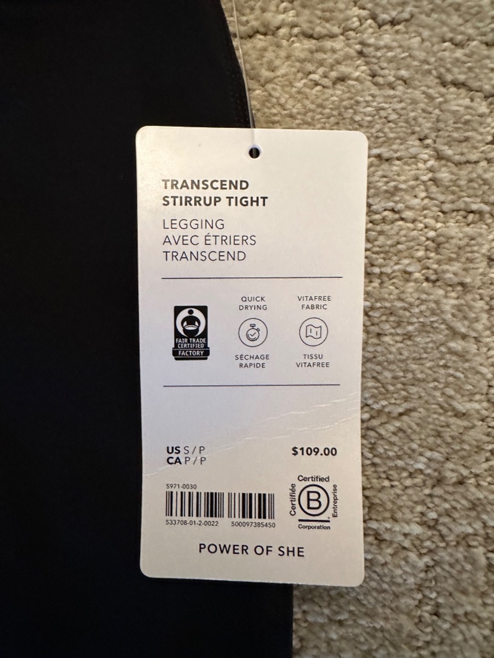 ATHLETA Transcend Stirrup Tight Legging NWT! - Picture 6 of 7